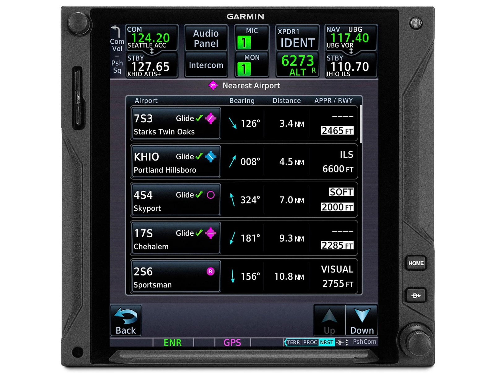 Garmin nearest airport