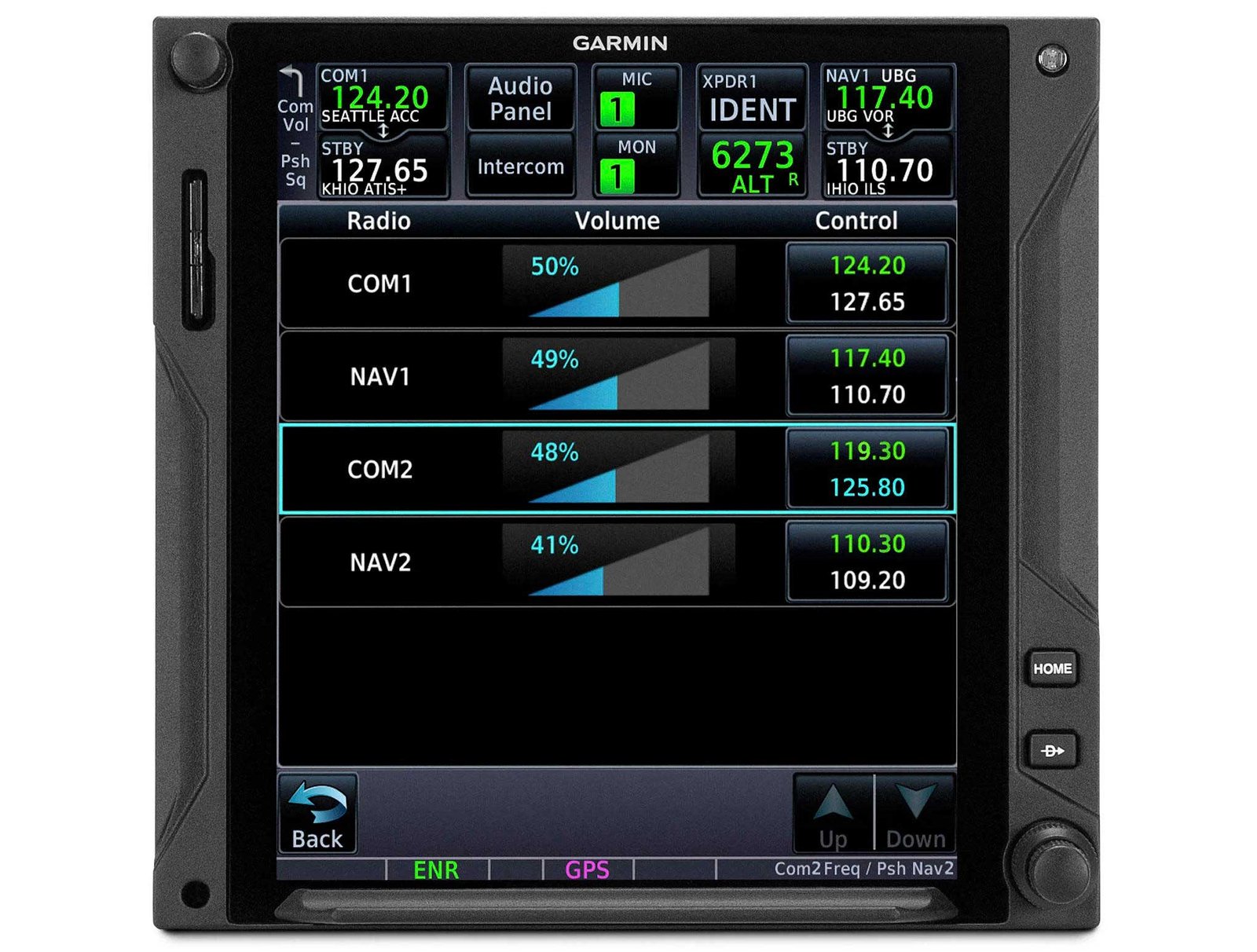 Garmin radios page