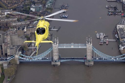 Leonardo AW109 over London