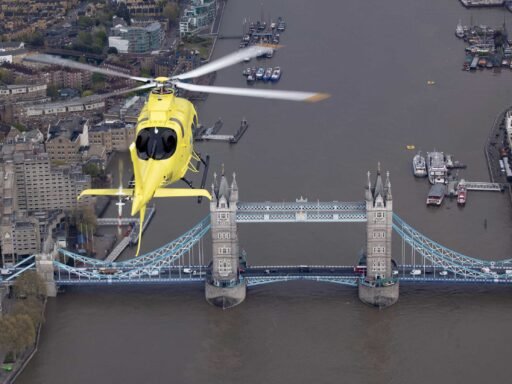 Leonardo AW109 over London