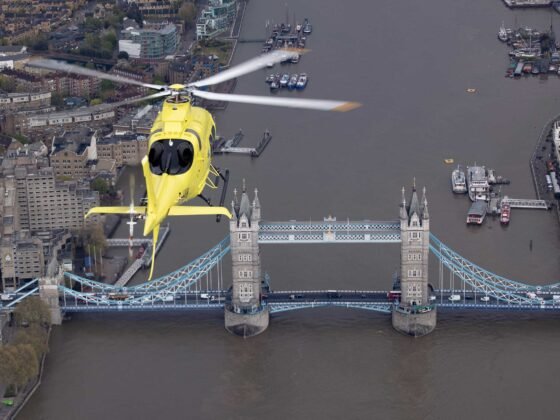 Leonardo AW109 over London
