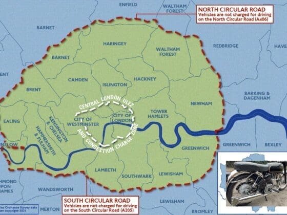 London ULEZ boundary map