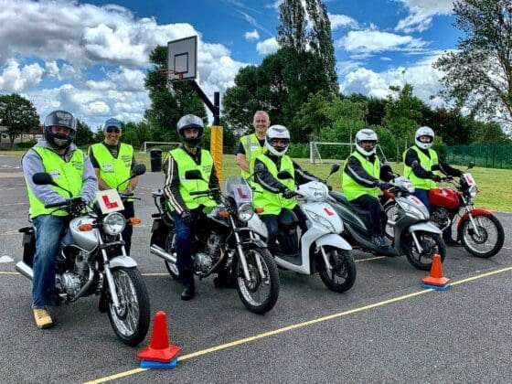 Compulsory Basic Training (CBT) is the first stage for new riders. Photo: Book CBT Now