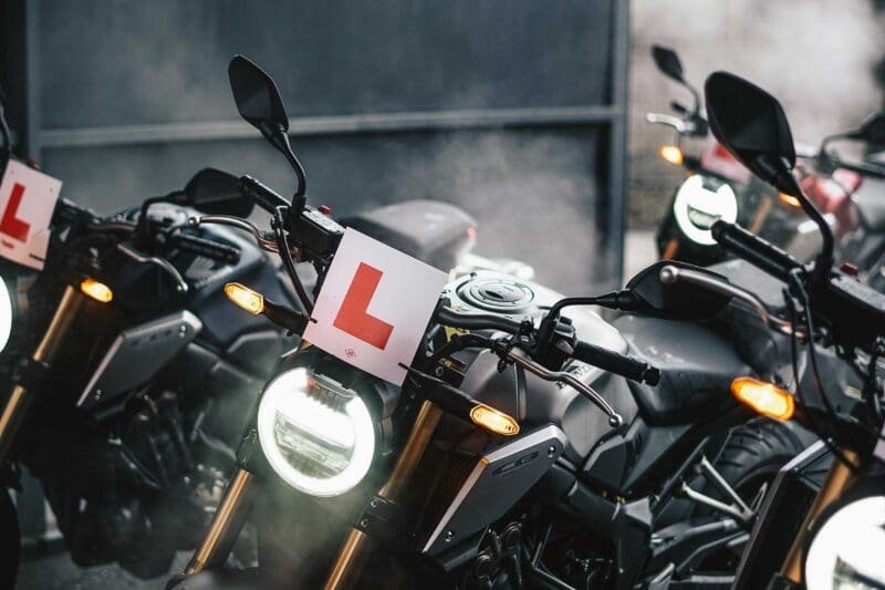 motorcycle L plate