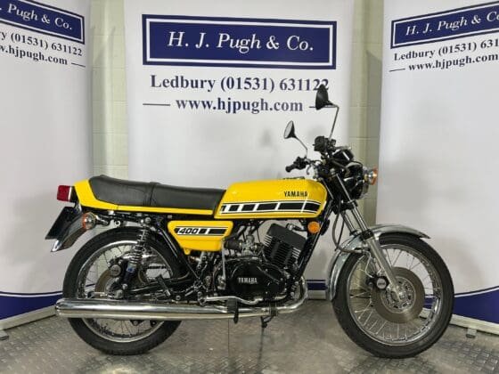 1977 Yamaha RD400 for sale at H J Pugh auction 1 June 2024