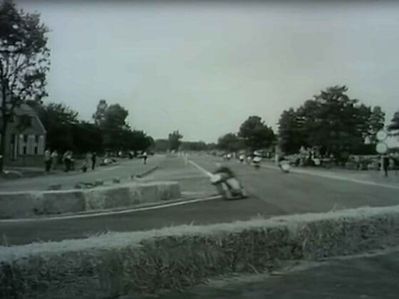 Geoff Duke in the lead of the 1954 Dutch TT