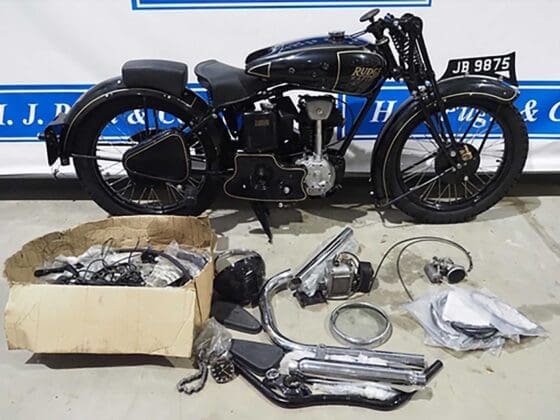 Rudge Rapid motorcycle project. 1936. 245cc