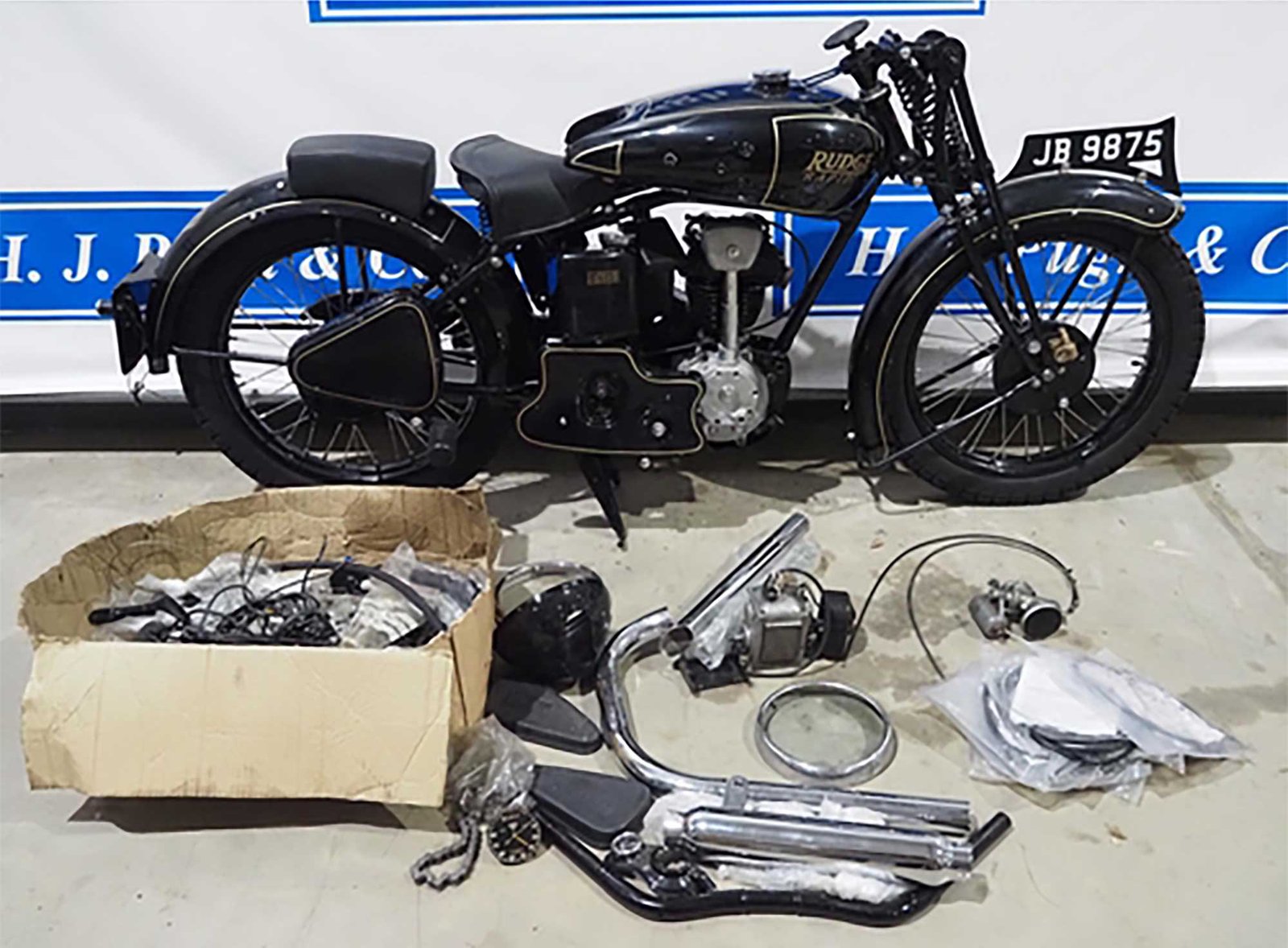 Rudge Rapid motorcycle project. 1936. 245cc