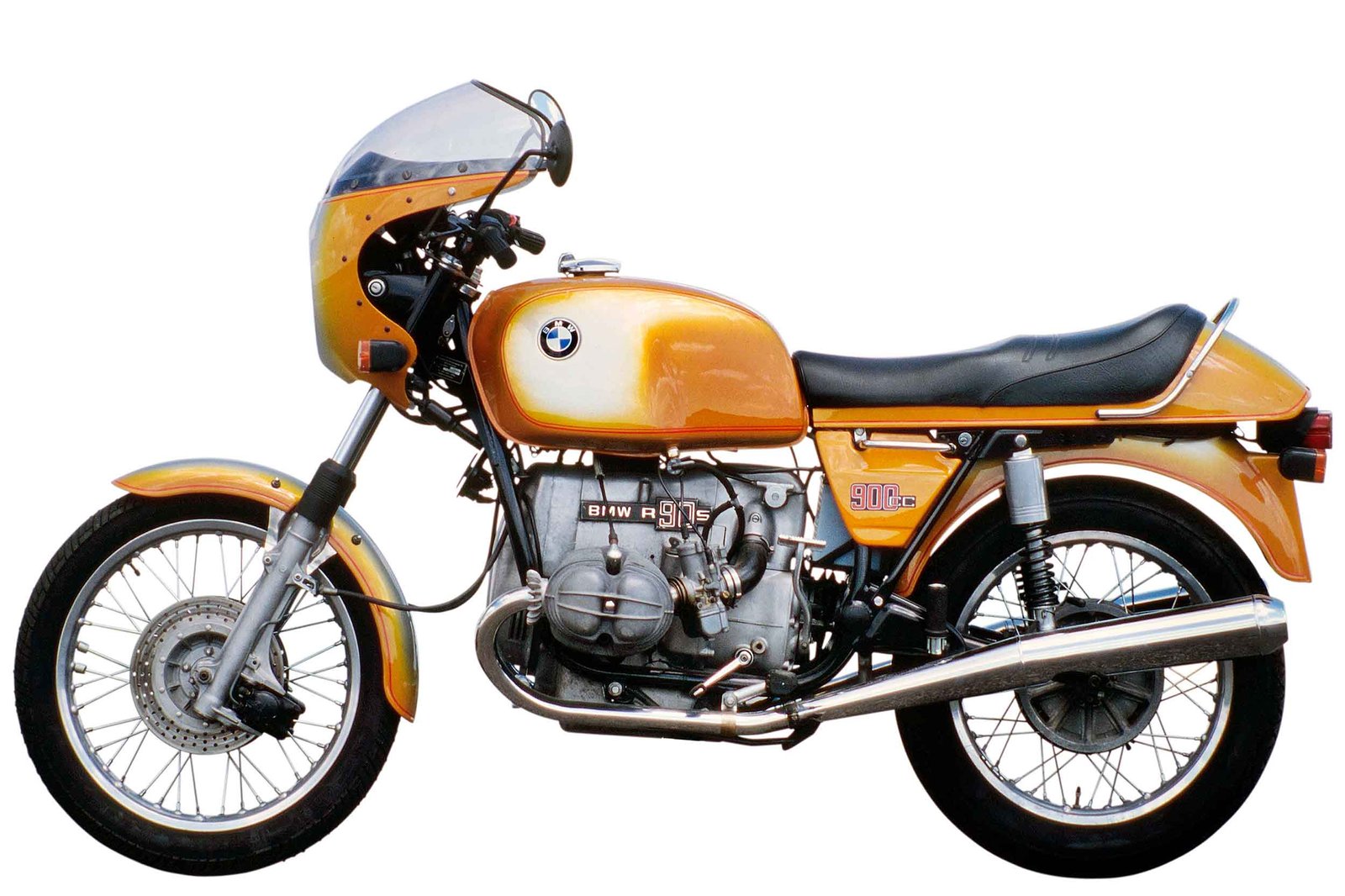 This is the bike the R 12 S is mimicking: the R90S of the early 1970s. Photos: BMW