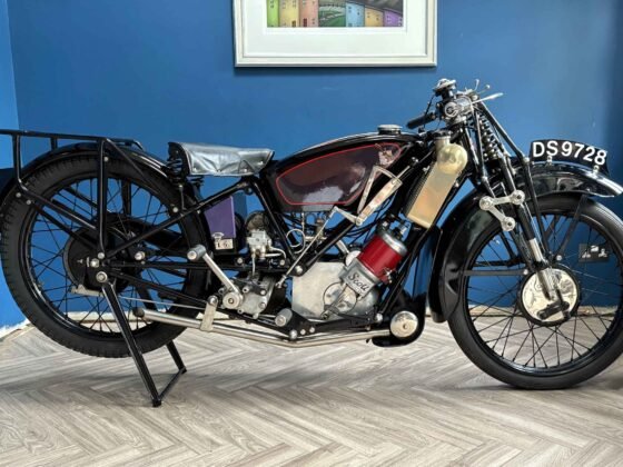 1927 Scott Flying Squirrel — water-cooled ingenuity meets inter-war British sporting spirit. A rare survivor from one of motorcycling’s most innovative marques.