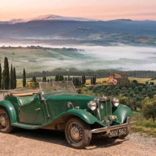 1953 MG TD in a Tuscany setting